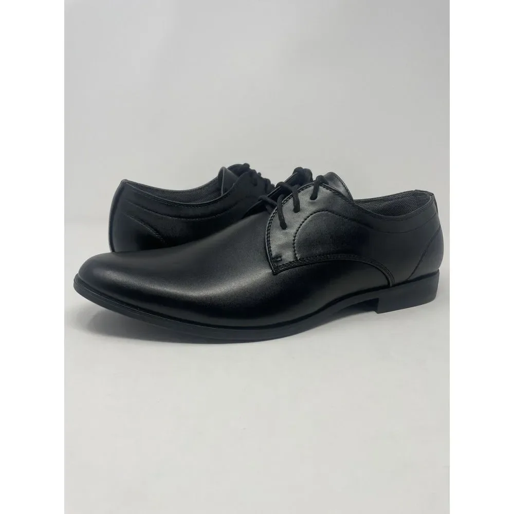 Perry Ellis Portfolio Jess Black Oxford Dress Shoes Ultra Foam‎ Mens Size 11.5